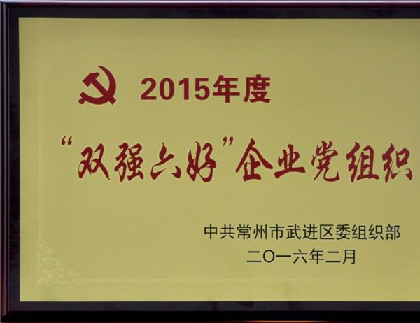 2015年度双强六好企业党组织